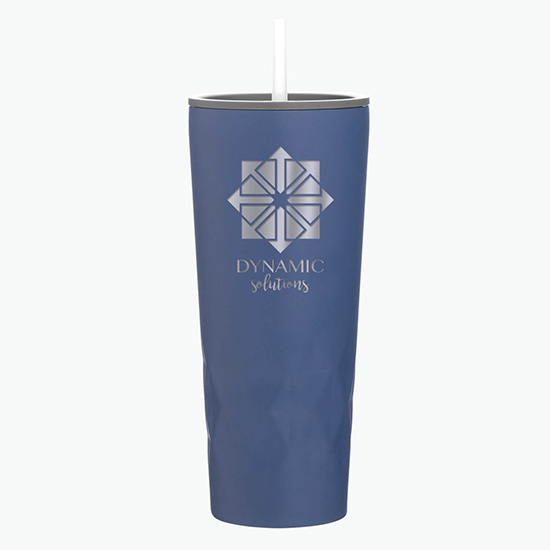 20.9 oz Copper Vacuum Insulated Triad Tumbler with Straw - Engraved