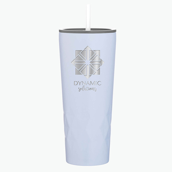 20.9 oz Copper Vacuum Insulated Triad Tumbler with Straw - Engraved