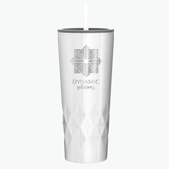 20.9 oz Copper Vacuum Insulated Triad Tumbler with Straw - Engraved