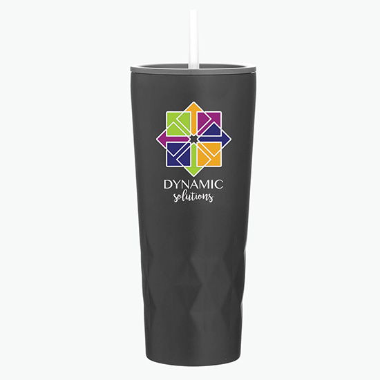 20.9 oz Copper Vacuum Insulated Triad Tumbler with Straw - Full Color