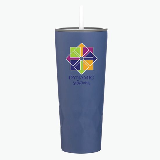 20.9 oz Copper Vacuum Insulated Triad Tumbler with Straw - Full Color