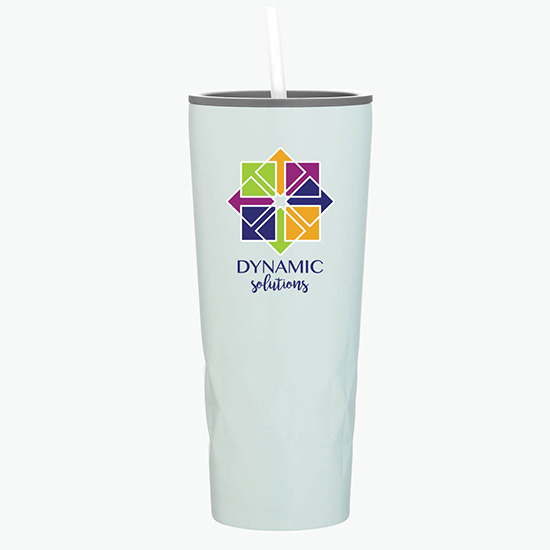 20.9 oz Copper Vacuum Insulated Triad Tumbler with Straw - Full Color