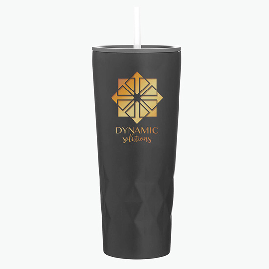 20.9 oz Copper Vacuum Insulated Triad Tumbler with Straw - Foil