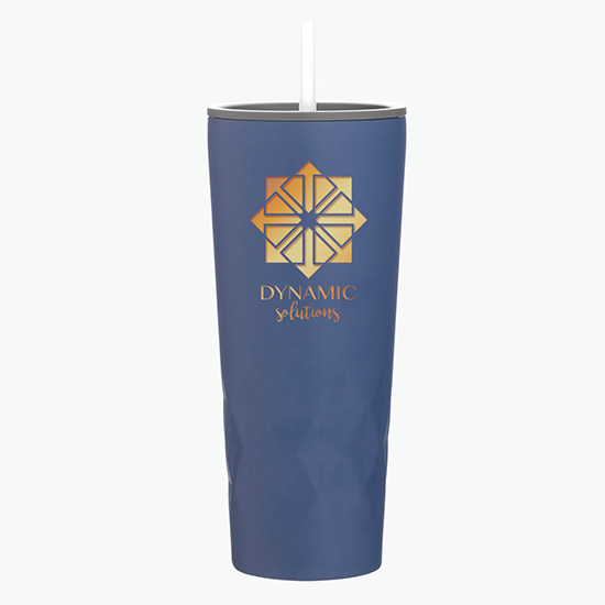 20.9 oz Copper Vacuum Insulated Triad Tumbler with Straw - Foil