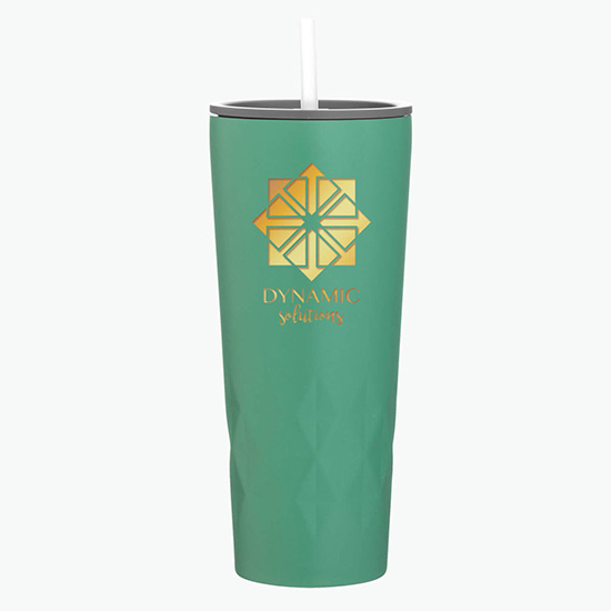 20.9 oz Copper Vacuum Insulated Triad Tumbler with Straw - Foil