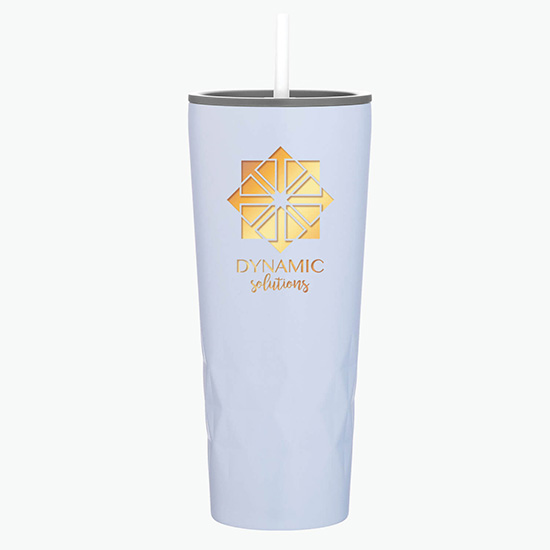 20.9 oz Copper Vacuum Insulated Triad Tumbler with Straw - Foil