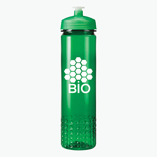 24 oz. PolySure Out of the Block Bottle with Push-Pull Lid