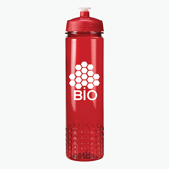 24 oz. PolySure Out of the Block Bottle with Push-Pull Lid