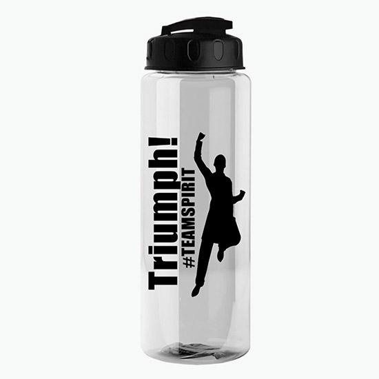 32 oz Guzzler Water Bottle with USA Flip Lid