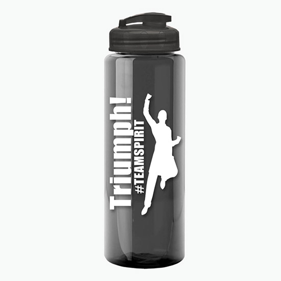 32 oz Guzzler Water Bottle with USA Flip Lid