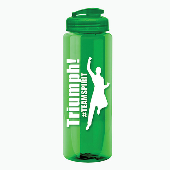 32 oz Guzzler Water Bottle with USA Flip Lid