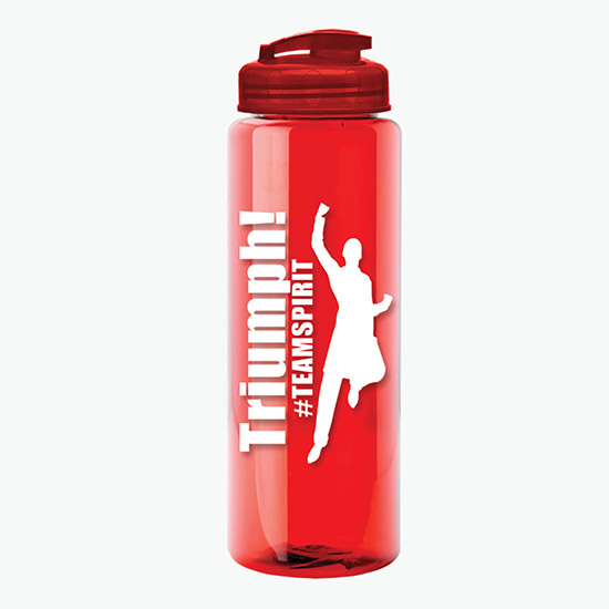 32 oz Guzzler Water Bottle with USA Flip Lid