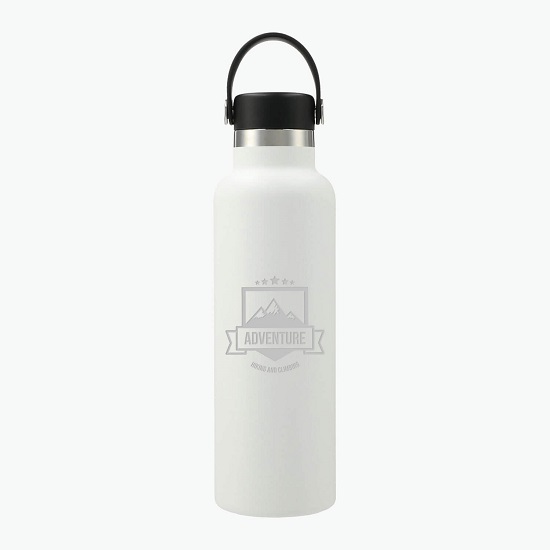 Hydro Flask® 21 oz Standard Mouth Bottle with Flex Cap - Engraved - 24-Hour Production