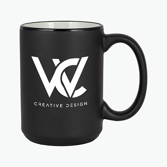 14 oz Konapro Two-Tone Ceramic Mug