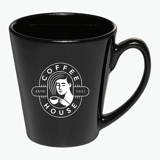 12 oz. Ceramic Latte Mug - Colors