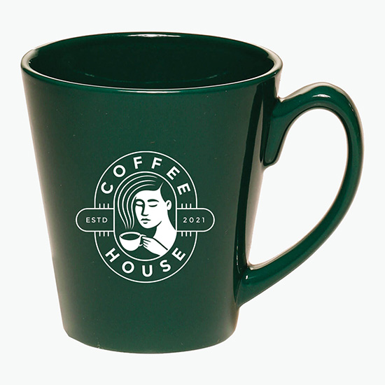 12 oz. Ceramic Latte Mug - Colors