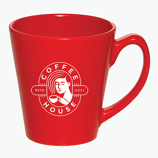 12 oz. Ceramic Latte Mug - Colors