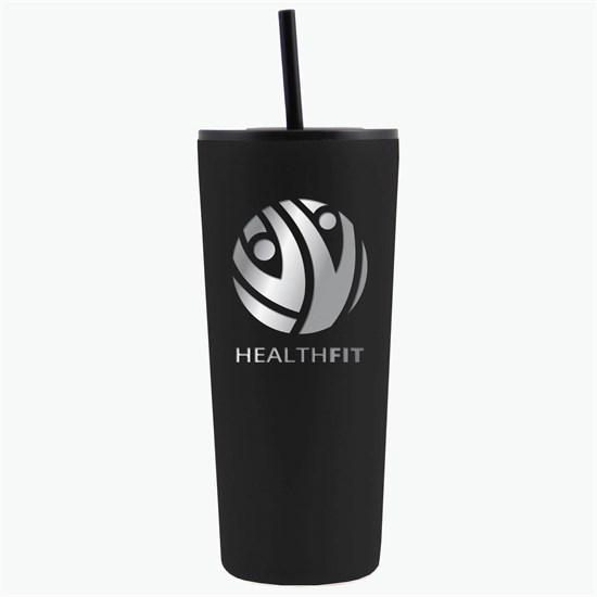 22 oz Versa Vacuum Tumbler with Two Lids - Engraved
