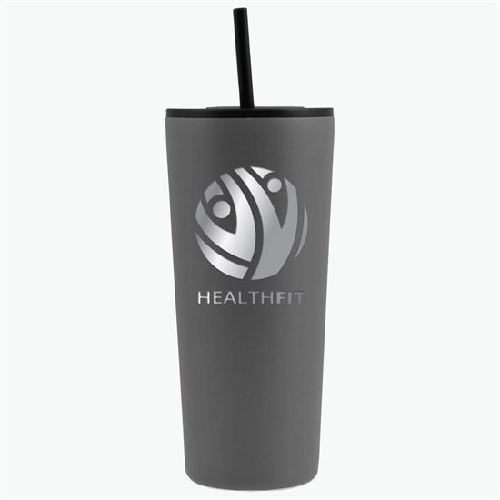 22 oz Versa Vacuum Tumbler with Two Lids - Engraved