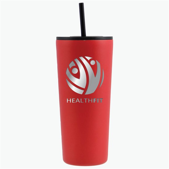 22 oz Versa Vacuum Tumbler with Two Lids - Engraved
