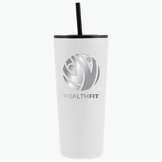 22 oz Versa Vacuum Tumbler with Two Lids - Engraved