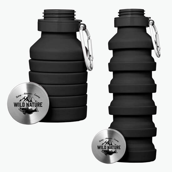 18 oz Prisma Collapsible Water Bottle - 24-Hour Production