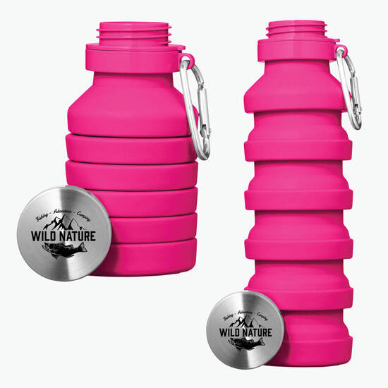 18 oz Prisma Collapsible Water Bottle - 24-Hour Production