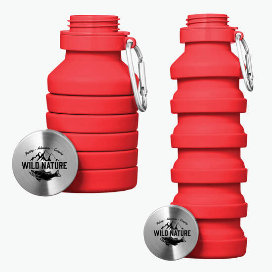18 oz Prisma Collapsible Water Bottle - 24-Hour Production