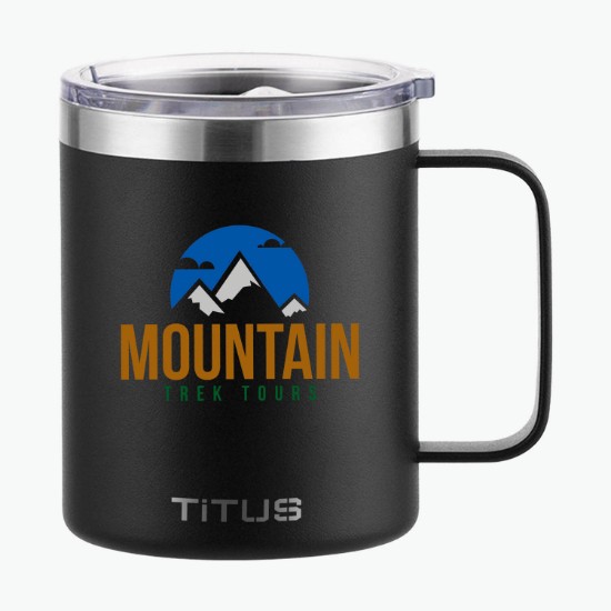 12 oz TiTUS® Double Wall Stainless Steel Insulated Mug - Full Color
