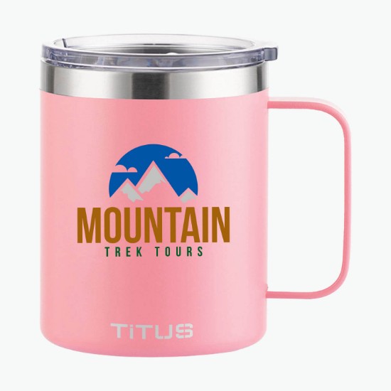 12 oz TiTUS® Double Wall Stainless Steel Insulated Mug - Full Color