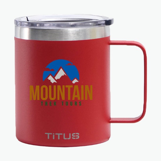 12 oz TiTUS® Double Wall Stainless Steel Insulated Mug - Full Color