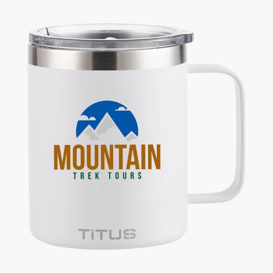 12 oz TiTUS® Double Wall Stainless Steel Insulated Mug - Full Color
