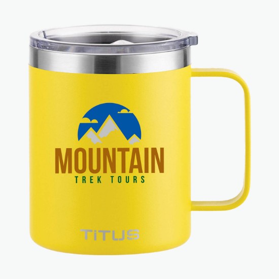 12 oz TiTUS® Double Wall Stainless Steel Insulated Mug - Full Color
