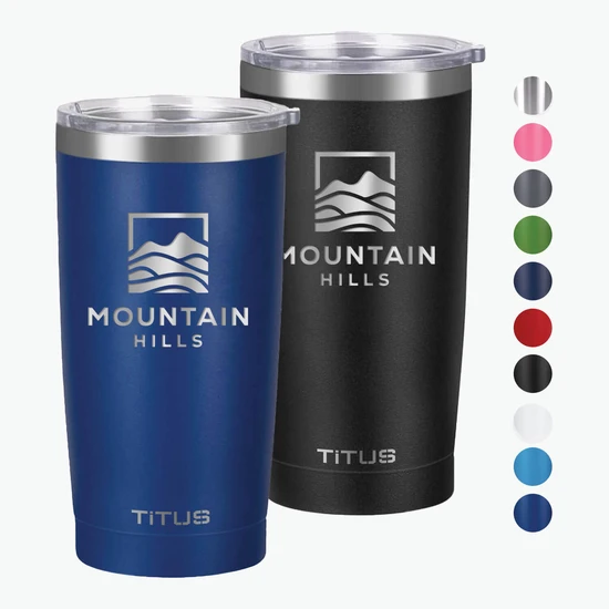 20 oz TiTUS® Double Wall Stainless Steel Insulated Tumbler