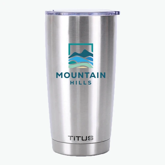 20 oz TiTUS® Double Wall Stainless Steel Insulated Tumbler - Full Color