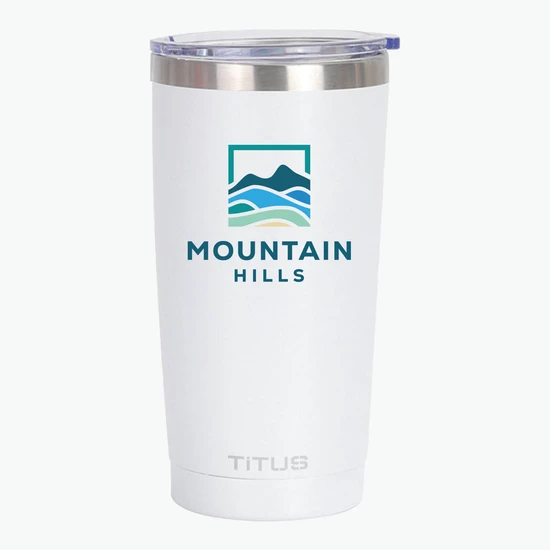 20 oz TiTUS® Double Wall Stainless Steel Insulated Tumbler - Full Color