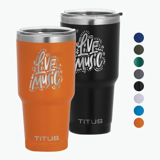 30 oz TiTUS® Double Wall Stainless Steel Insulated Tumbler