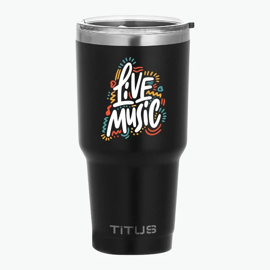 30 oz TiTUS® Double Wall Stainless Steel Insulated Tumbler - Full Color