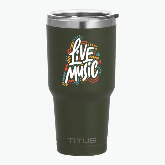 30 oz TiTUS® Double Wall Stainless Steel Insulated Tumbler - Full Color