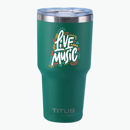 30 oz TiTUS® Double Wall Stainless Steel Insulated Tumbler - Full Color