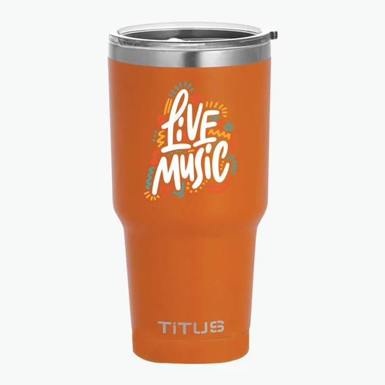 30 oz TiTUS® Double Wall Stainless Steel Insulated Tumbler - Full Color