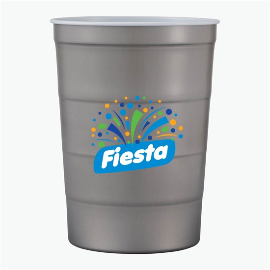 16 oz Recyclable Steel Chill Cup - Full Color - 24-Hour Production