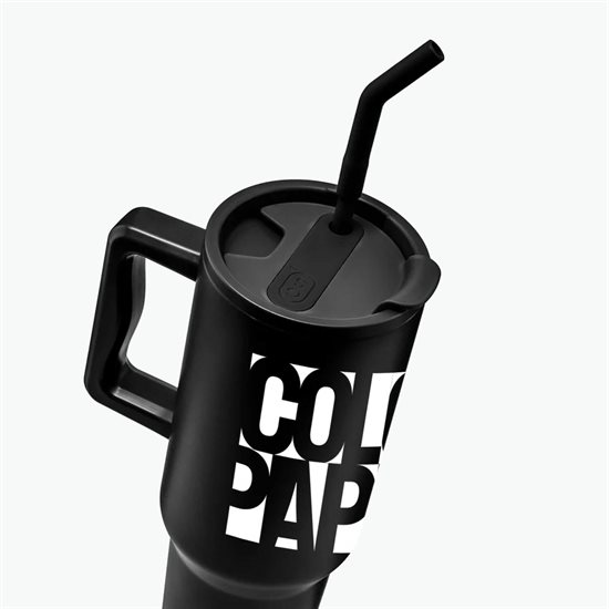 40 oz LeGrande Recycled Tumbler with Handle and Straw