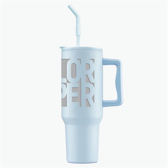 40 oz LeGrande Recycled Tumbler with Handle and Straw - Engraved