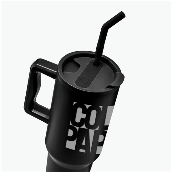 40 oz LeGrande Recycled Tumbler with Handle and Straw - Engraved
