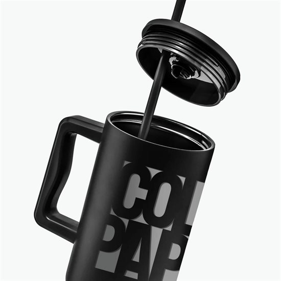 40 oz LeGrande Recycled Tumbler with Handle and Straw - Engraved