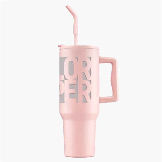 40 oz LeGrande Recycled Tumbler with Handle and Straw - Engraved