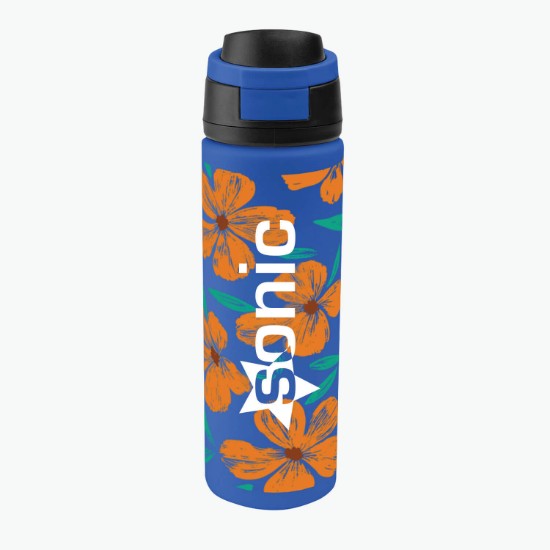 24 oz Pop Sip Recycled Stainless Steel Bottle - Full Coverage Full Color