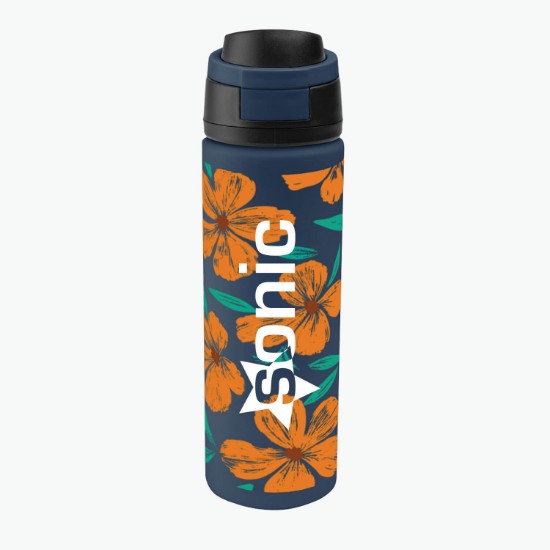 24 oz Pop Sip Recycled Stainless Steel Bottle - Full Coverage Full Color