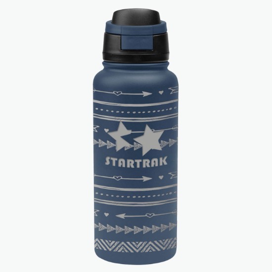 32 oz Pop Sip Recycled Stainless Steel Bottle - Full Laser
